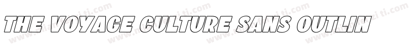 The Voyage Culture Sans Outline字体转换